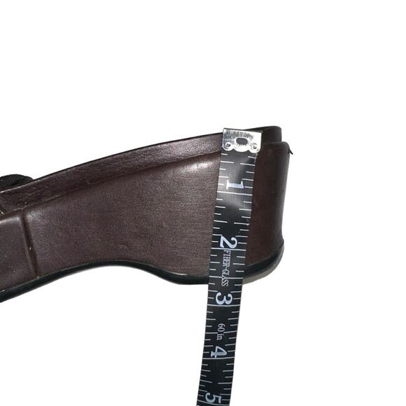 Prada Y2K Brown Platform Sandal 38.5 - Picture 7 of 8